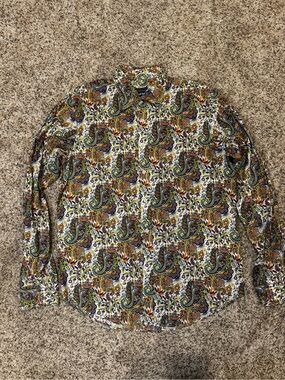 David Smith Australia Peacock Paisley Men’s button up